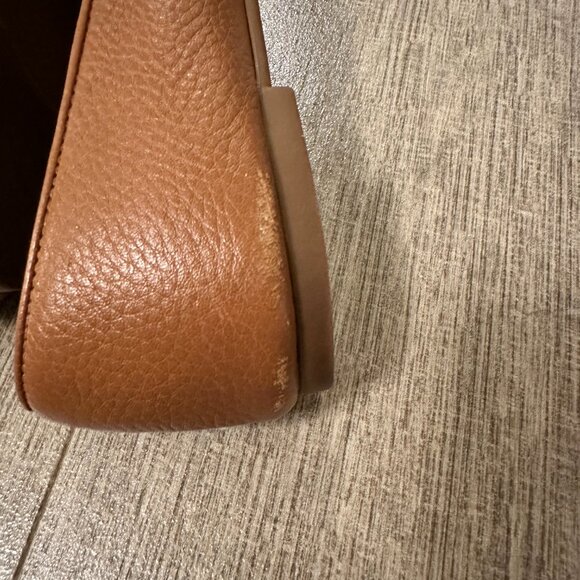 Tory Burch Logo Claire Ballet Flat Tumbled Leather - Picture 6 of 9